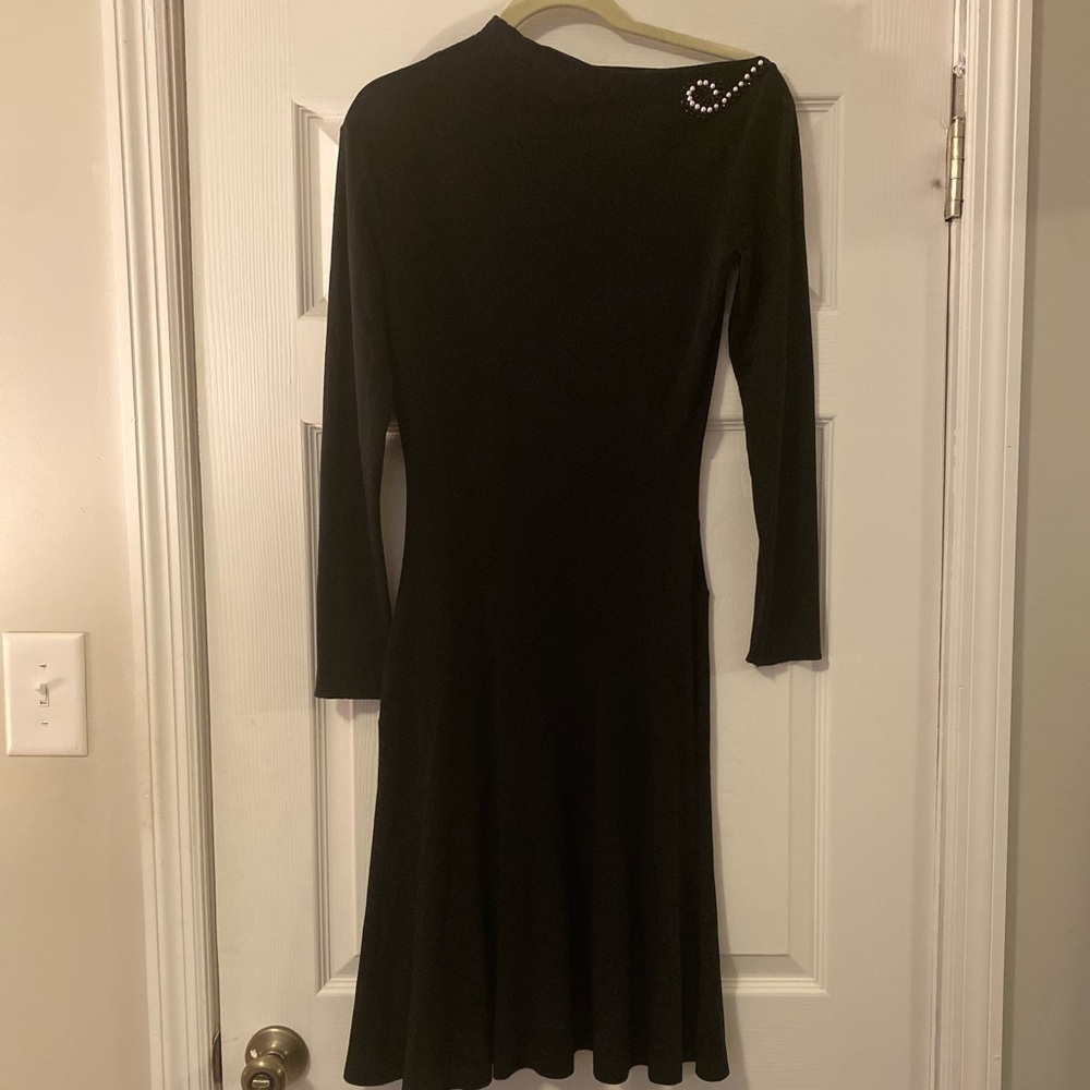 BLUMARINE Black Wool Blend Dress Made in Italy